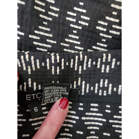 Etcetera Pencil Skirt sz 6 Aztec Geometric pattern Careerwear professional - Picture 6 of 9